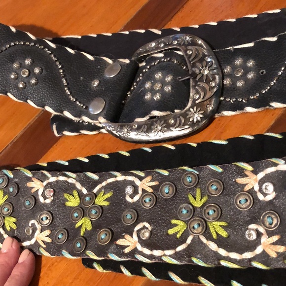 2 western Boho belts with buckle - Picture 2 of 2